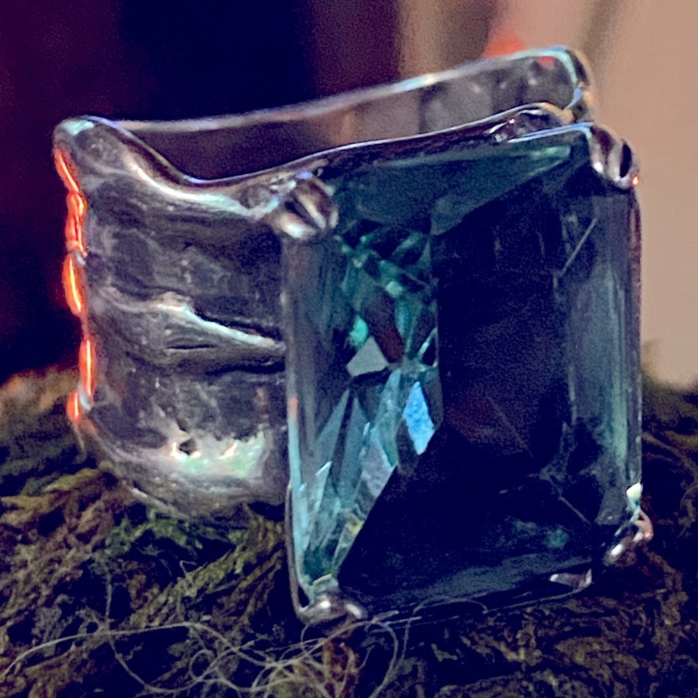 SILPADA AQUA RING 7-1/2